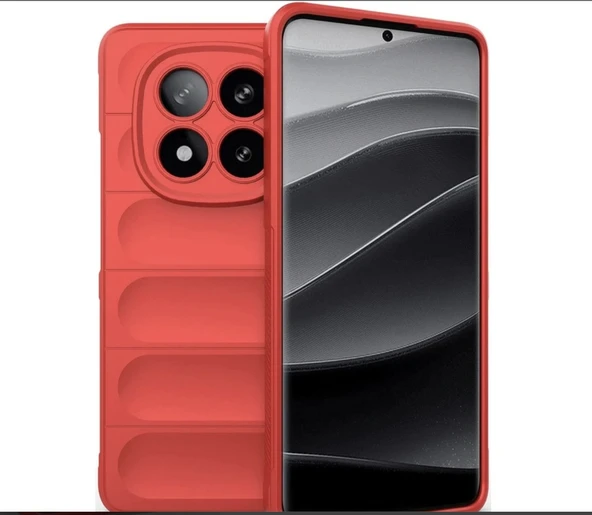 Xiaomi Redmi Note 14Pro 5G Kılıf Optimum silikon-Kırmızı ürün görseli 1