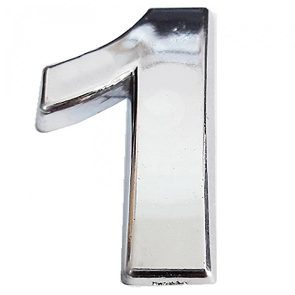 Cemax Krom Yapışkanlı 1 Rakamı 5 cm ürün görseli 1