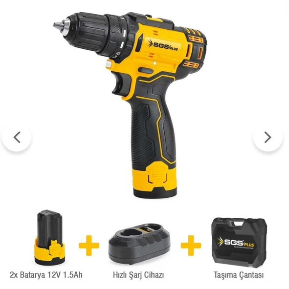 SGS5146 - 12 Volt Akülü Vidalama 1.5 Amper Li-ion Çift Akü ürün görseli 1