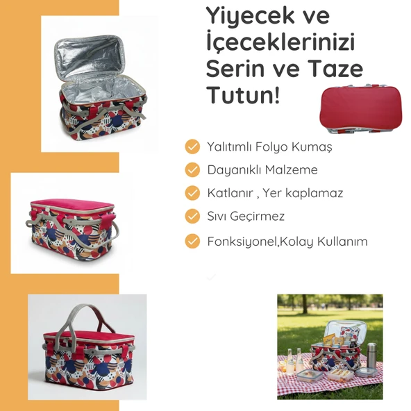 20 LT TERMAL PİKNİK SEPETİ - Resim 3
