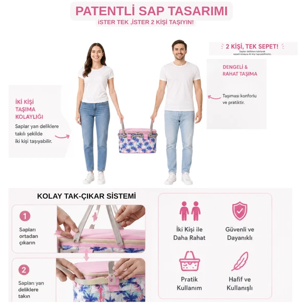 20 LT TERMAL PİKNİK SEPETİ - Resim 2