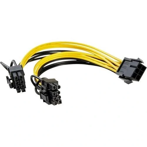 Pci-e 6 Pin Dişi To 2 X Pci-e 8 (6+2) Pin Erkek Gpu Güç Çoklayıcı Kablo ürün görseli 1