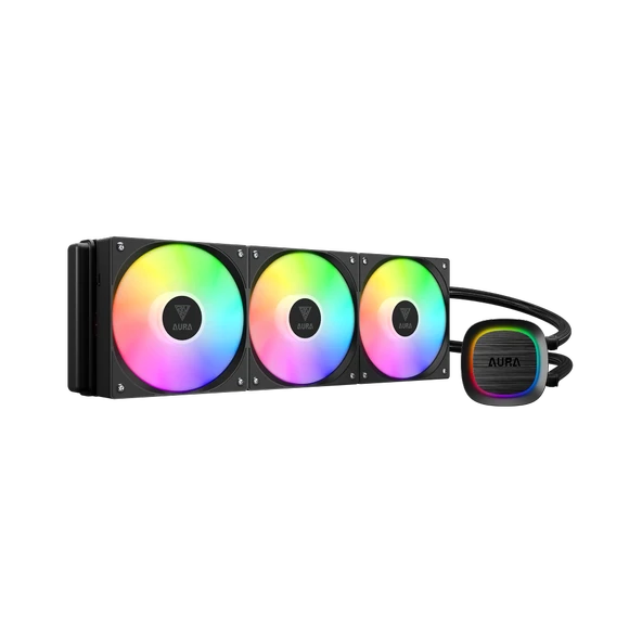 GAMDIAS AURA GL360 V2, 360mm, RGB, 3 Fanlı, CPU Sıvı Soğutma ürün görseli 1