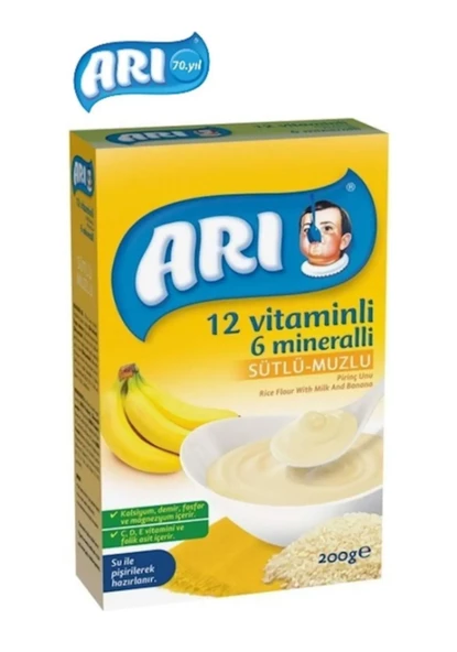Arı Mama Sütlü Muzlu 250 gr 1 Adet ürün görseli 1