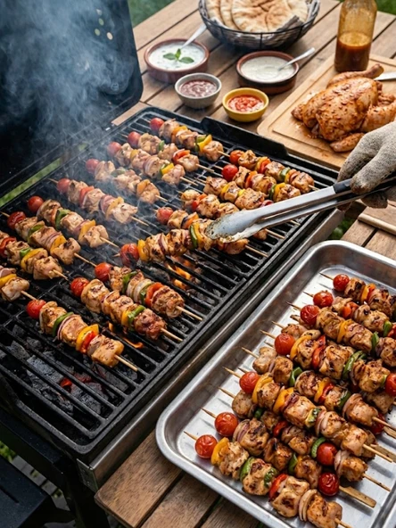 Mucit Home Çöp Şiş Kalın 30 cm Mangal Keyfi - Resim 2