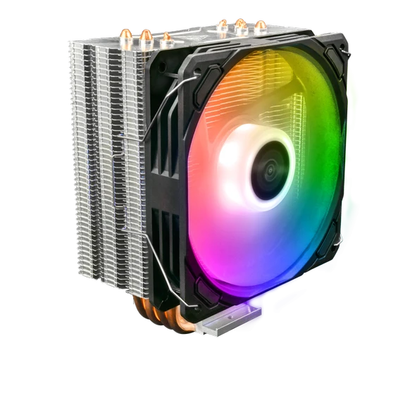 GAMDIAS BOREAS E1-410, ARGB, 120mm, CPU  Kule Tipi Hava Soğutma, Doğrudan Temas Teknolojisine Sahip 4 adet Gelişmiş Bakır Isı Borusu (AMD AM4-AM5 ve INTEL Tüm işlemciler ile uyumlu) ürün görseli 1