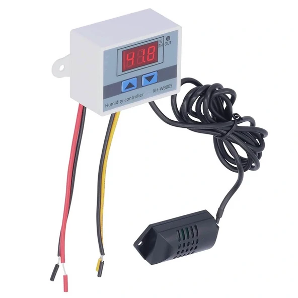 XH-W3005 Dijital Nem Kontrol Cihazı Kuluçka Termostat 12V 120W ürün görseli 1