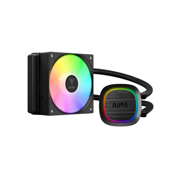 GAMDIAS AURA GL120 V2, 120mm, RGB, 1 Fanlı, CPU Sıvı Soğutma ürün görseli 1