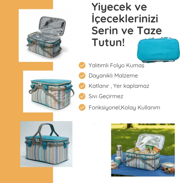 20 LT TERMAL PİKNİK SEPETİ - Resim 3