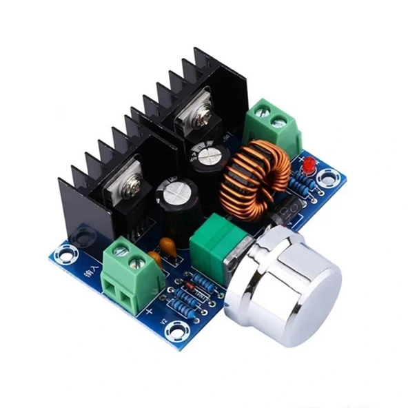 XH-M401 8A 200W Voltaj Düşürücü Regülatör Kartı XL4016 Pot Ayarlı ürün görseli 1