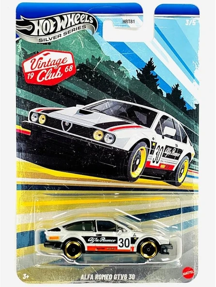 Hot Wheels VİNTAGE Arabalar Özel Seri ALFA ROMEO GTV6 30 JKY30 - HRT81 ürün görseli 1