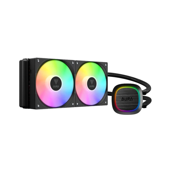 GAMDIAS AURA GL240 V2, 240mm, RGB, 2 Fanlı, CPU Sıvı Soğutma ürün görseli 1