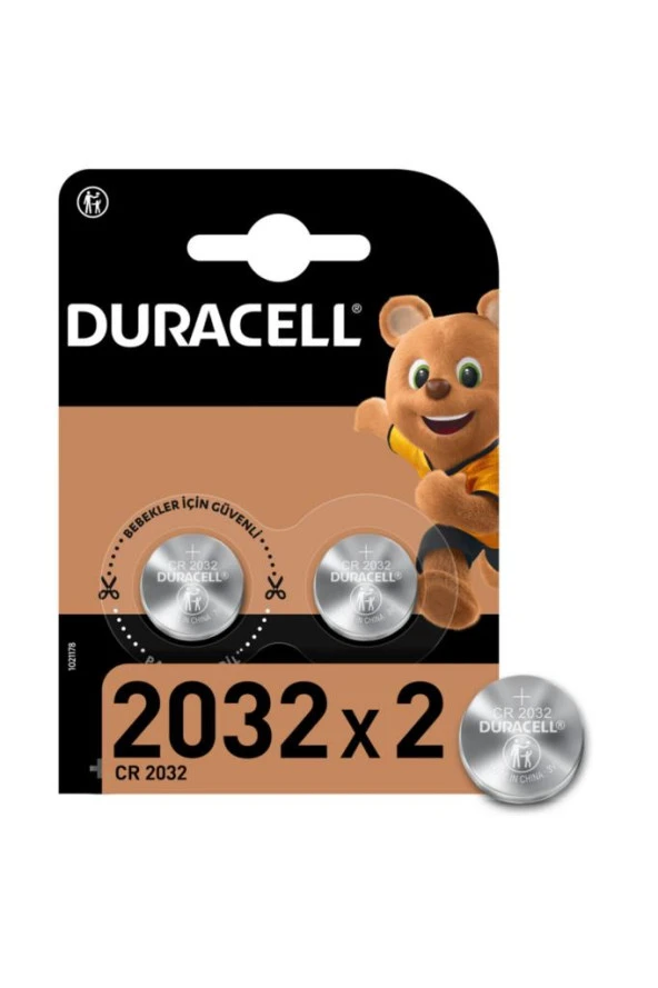 Duracell Dugme Kumanda Pılı 3V 2032 2 Lı ürün görseli 1