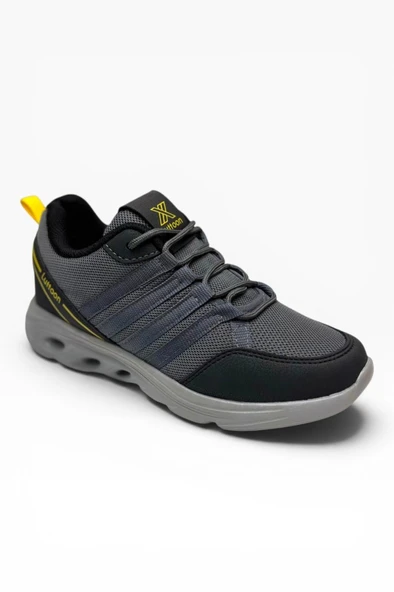 Luttoon 4138-26 Anorak Fashıon Kadın Sneaker Füme Siyah Sarı 36-39 ürün görseli 1