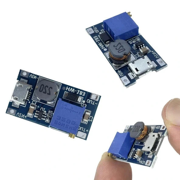MT3608 2A Dc-Dc Güç Modülü Micro USB Çıkışlı - Resim 2