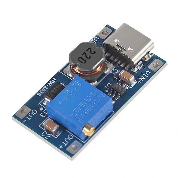 MT3608 2A Dc-Dc Güç Modülü Type-C Çıkışlı - Resim 2