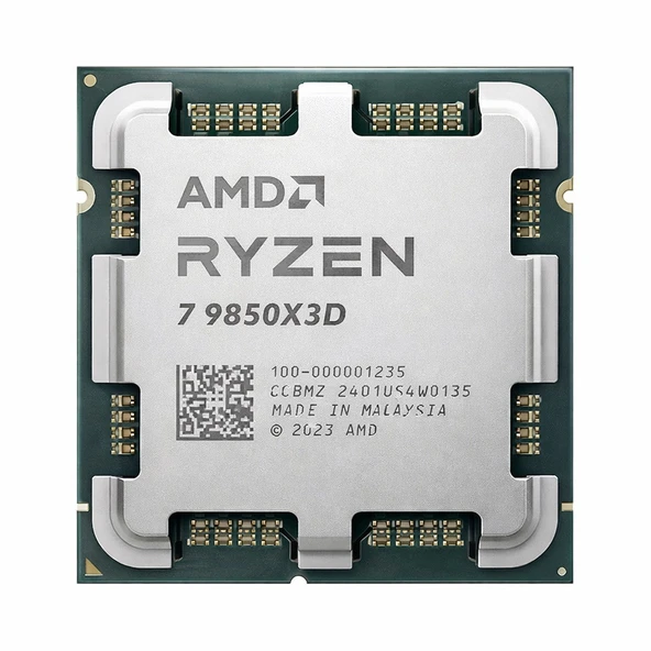 AMD RYZEN 7 9850X3D 96MB 8çekirdekli VGA YOK AM5 120w Kutusuz+Fansız ürün görseli 1