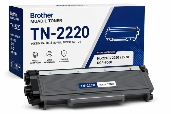 Brother TN-2220 Muadil Toner - HL-2240 2250 2270 DCP-7060 Uyumlu ürün görseli 1