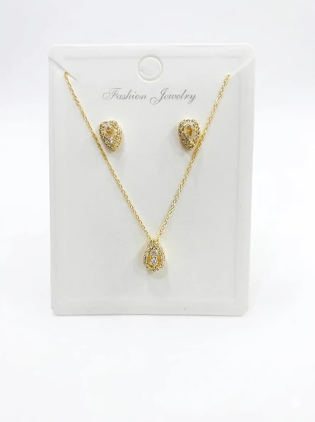 Zirkon Taşlı Zincir : Çelik Ürünler 40+5 Cm - Set0019 ürün görseli 1