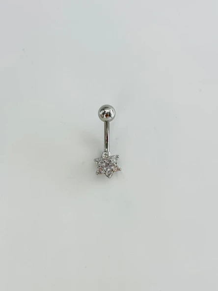 Çiçek Detaylı Göbek Piercing - Pg0159 ürün görseli 1