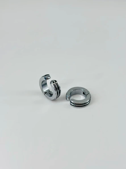 Sıkıştırma Çelik Erkek Küpe - Ekp0039 ürün görseli 1