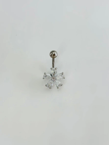 Çiçek Detaylı Göbek Piercing - Pg0133 ürün görseli 1