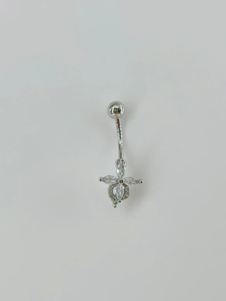 Çiçek Detaylı Göbek Piercing - Pg0032 ürün görseli 1