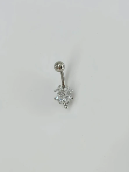 Çiçek Detaylı Göbek Piercing - Pg0081 ürün görseli 1