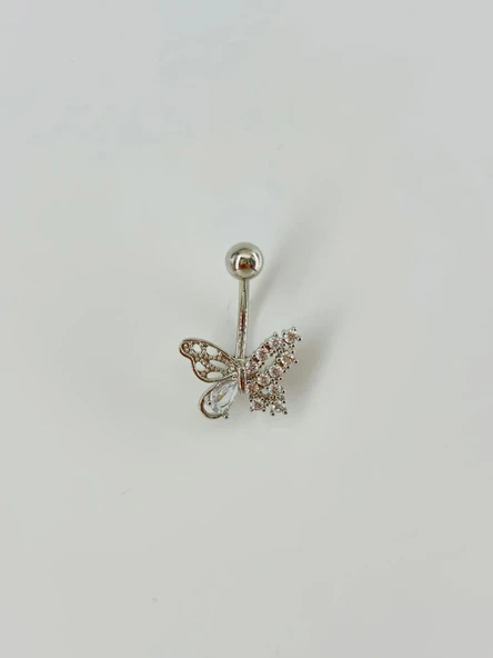 Kelebek Detaylı Göbek Piercing - Pg0050 ürün görseli 1