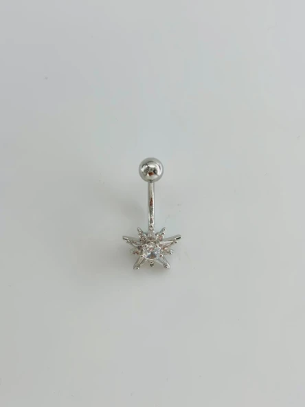 Kutup Yıldızı Detaylı Göbek Piercing - Pg0161 ürün görseli 1