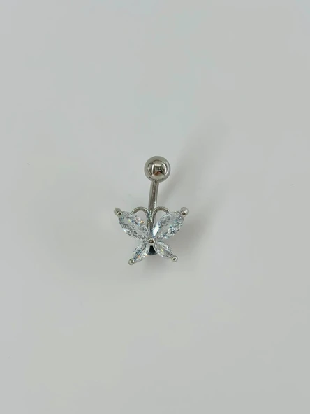Kelebek Detaylı Göbek Piercing - Pg0055 ürün görseli 1