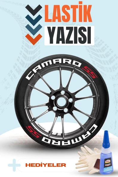 Camaro Motosiklet Ve Otomobil Araç 3d Oto Lastik Yazısı Sticker Arma Seti – 8 Adet ürün görseli 1