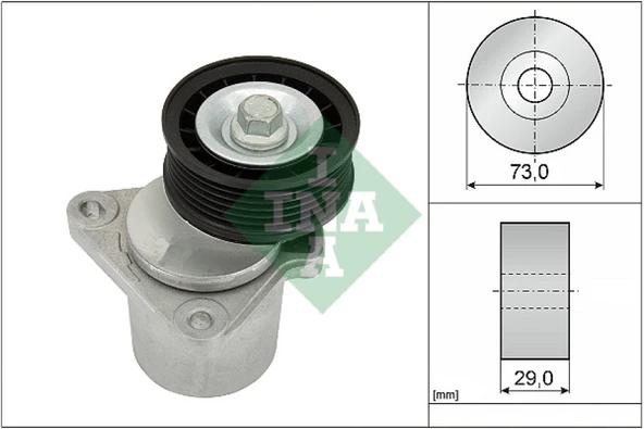 Ford V Kayıs Gergisi Komple - V Kayıs Gergisi Komple - İna 534 0128 20 ürün görseli 1