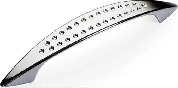 Noktalı Dolap Çekmece Kulpu 96 mm Krom ürün görseli 1