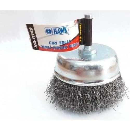 HA11147 Pimli Gri Tel Çanak Fırça 65 mm ürün görseli 1