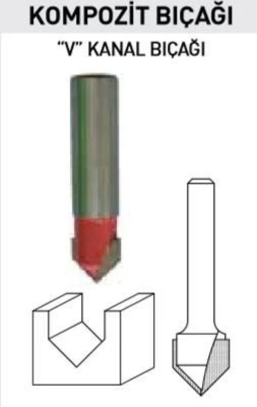 14479 Kompozit Freze Bıçağı 1X12 mm ürün görseli 1