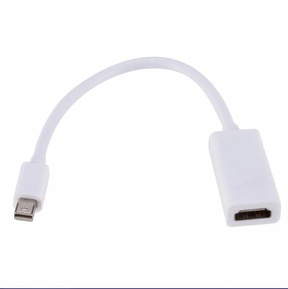 Mini Displayport to HDMI Dönüştürücü Adaptör Beyaz - Resim 6