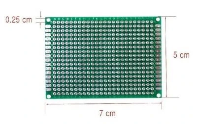 5x7cm Epoxy Çift Taraflı Delikli Plaket - Resim 2