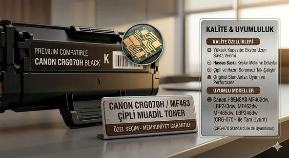 Canon CRG070H/MF463 Çipli Muadil Toner ürün görseli 1