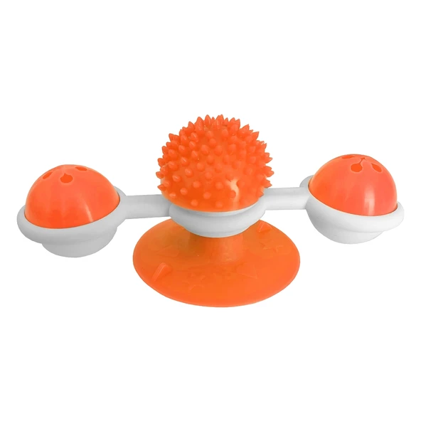 Vantuzlu Fırıldak Toplu Dönen Kedi Oyuncağı 8 cm-18 cm Tcu ürün görseli 1