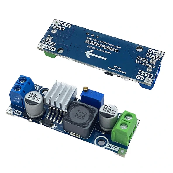 LM2596 3A Ayarlanabilir Voltaj Regülatör Kartı - Resim 3