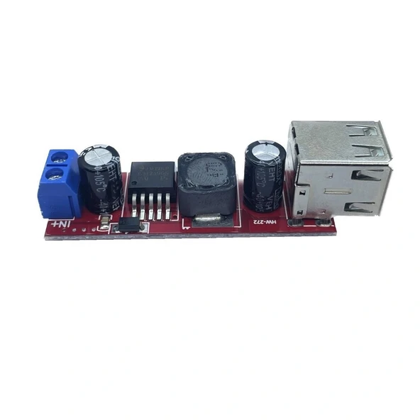LM2596 Dual 5V-3A Çift USB Çıkışlı Voltaj Düşürücü Regülatör ürün görseli 1