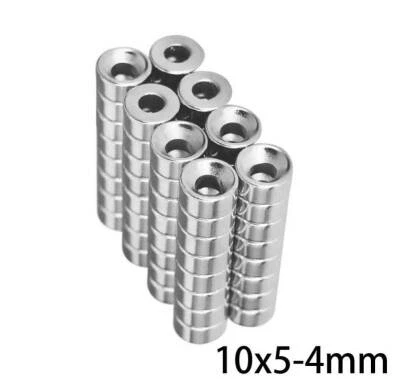 10X5-4mm Havşa Delikli Neodyum Güçlü Mıknatıs - Neodim Magnet ürün görseli 1