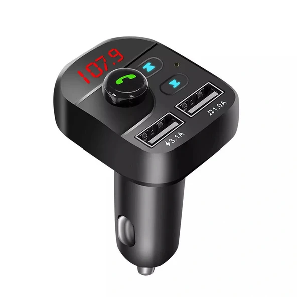 Divex Araç Fm Transmitter Bluetooth 2xUSB Mp3 Çakmaklık Girişli DT-602 ürün görseli 1