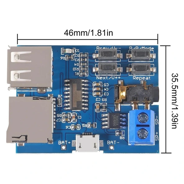 Amplifikatör Devresi Mono 3W / MP3 Çalar Devresi - Resim 4