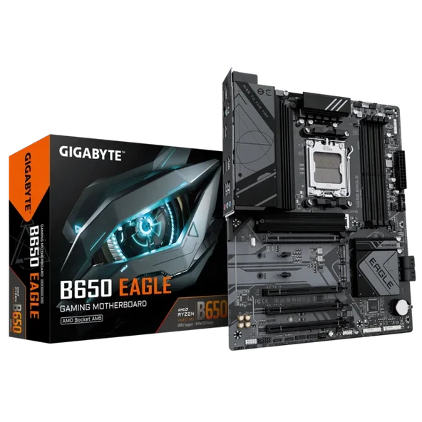 GIGABYTE B650 EAGLE DDR5 HDMI-DP TYPEC PCIE 4.0 AM5 ATX ürün görseli 1