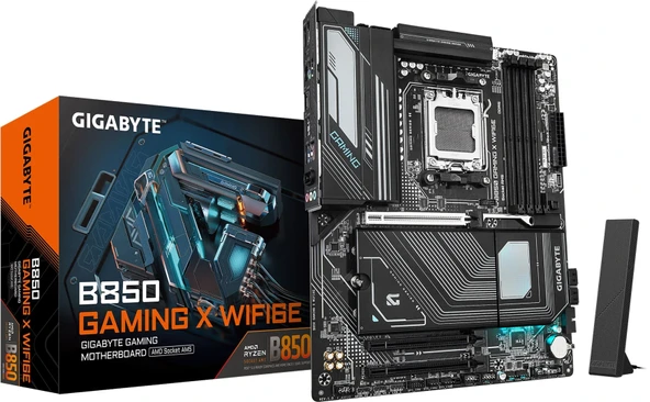 GIGABYTE B850 GAMING X WIFI6E HDMI DP PCIE 5.0 AM5 ATX ürün görseli 1