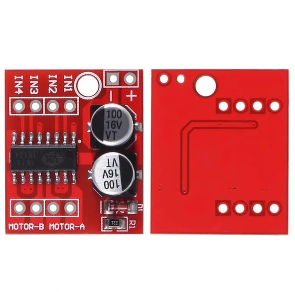 L298N Mini DC ve Step Motor Sürücü Modülü - Resim 4