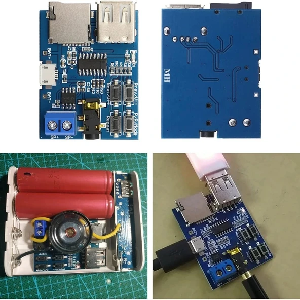 Amplifikatör Devresi Mono 3W / MP3 Çalar Devresi - Resim 8