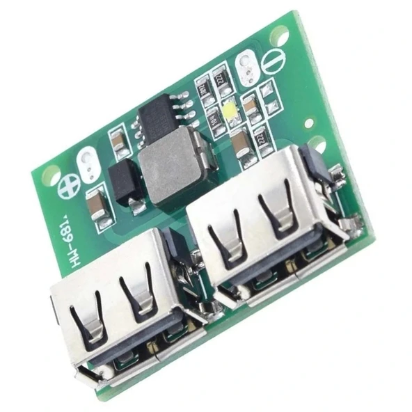 Çift USB Çıkışı 9V 12V 24V TO 5V 3A DC-DC Step Down Şarj Modülü ürün görseli 1